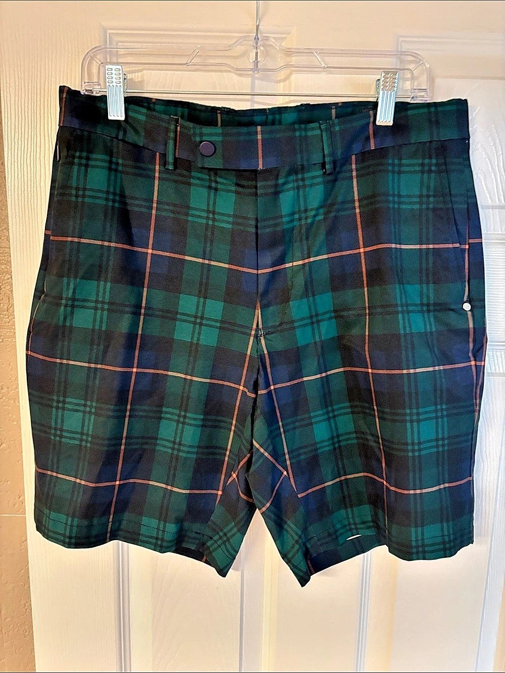 Ralph Lauren RLX Tailored Fit Shorts Plaid Shorts Waist 32